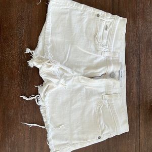 Joes white denim shorts